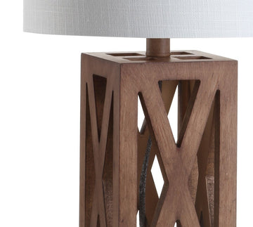 Stewart 21.5" Wood LED Table Lamp - JONATHAN Y